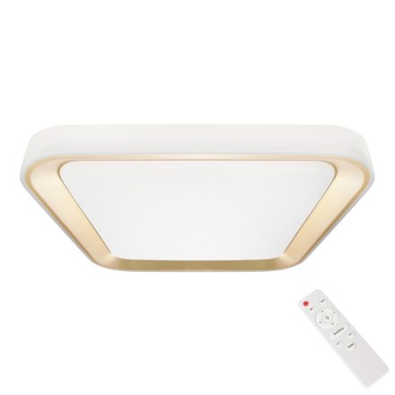 Milagro Quadro Gold 38W LED távirányítós mennyezeti lámpa távirányítóval 3000-6000K 2680lm (ML7930)